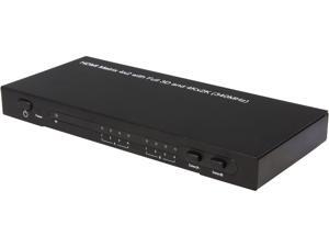 Coboc HM4K-MATRIX-4X2 2 Ports 4 in 2 out Amplified 4x2 Ture Matrix HDMI® Switcher & Splitter w/ 4K*2K,3D HDCP 1080P and IR Remote Coboc HM4K-MATRIX-4X2 2 Ports 4 in 2 out Amplified 4x2 Ture Matrix HDMI® Switcher & Splitter w/ 4K*2K,3D HDCP 1080P and IR Remote