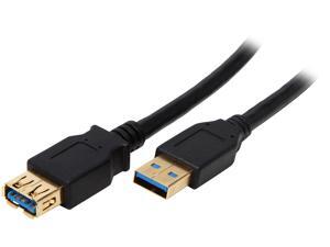 Coboc CY-U3-AAMF-10-BK Black SuperSpeed 5Gbps USB 3.0 A Male to A Female Extension Cable,Gold Plated,Black Coboc CY-U3-AAMF-10-BK Black SuperSpeed 5Gbps USB 3.0 A Male to A Female Extension Cable,Gold Plated,Black