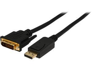 Coboc CL-DP2DVI-10-BK 10 ft. 28AWG DisplayPort Male to DVI-D(24+1) Male Passive Adapter Converter Cable, Gold Plated, Black -DP to DVI - 1920 x 1200 Resolution Coboc CL-DP2DVI-10-BK 10 ft. 28AWG DisplayPort Male to DVI-D(24+1) Male Passive Adapter Converter Cable, Gold Plated, Black -DP to DVI - 1920 x 1200 Resolution