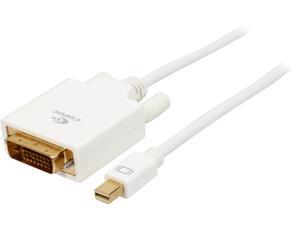 Coboc Model CL-MDP2DVI-6-WH DVI Cable Male to Male Coboc Model CL-MDP2DVI-6-WH DVI Cable Male to Male