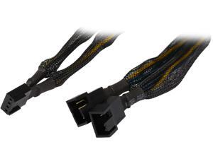 Coboc TX4SPL2-6 6.1 in. Sleeved 6 inch 1 to Two(2) x 4-pin TX4 PWM Fan Power Splitter Cable(Net Jacket) Coboc TX4SPL2-6 6.1 in. Sleeved 6 inch 1 to Two(2) x 4-pin TX4 PWM Fan Power Splitter Cable(Net Jacket)