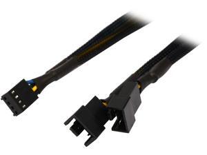 Coboc TX4SPL2-12 12" Sleeved 12 inch 1 to Two(2) x 4-pin TX4 PWM Fan Power Splitter Cable (Net Jacket) Female to Male Coboc TX4SPL2-12 12" Sleeved 12 inch 1 to Two(2) x 4-pin TX4 PWM Fan Power Splitter Cable (Net Jacket) Female to Male