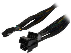 Coboc TX4SPL3-6 6" Sleeved 6 inch 1 to Three(3) x 4-pin TX4 PWM Multi-Fan Power Splitter Cable(Net Jacket) Female to Male Coboc TX4SPL3-6 6" Sleeved 6 inch 1 to Three(3) x 4-pin TX4 PWM Multi-Fan Power Splitter Cable(Net Jacket) Female to Male