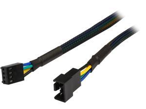 Coboc TX4EX-12 1 ft. Sleeved 12 inch 4-pin TX4 PWM Fan Power Extension Cable Female to Male Coboc TX4EX-12 1 ft. Sleeved 12 inch 4-pin TX4 PWM Fan Power Extension Cable Female to Male