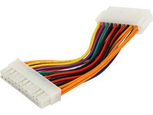 Coboc ATXAD2024-6 6" 20 Pin ATX Power Supply to 24 Pin Motherboard Adapter Cable, F/M Coboc ATXAD2024-6 6" 20 Pin ATX Power Supply to 24 Pin Motherboard Adapter Cable, F/M