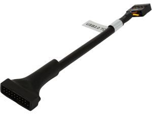 Coboc U319FU29M-6 6" USB 2.0 9Pin Motherboard Female header to USB 3.0 20pin Male Adapter Cable,F/M Female to Male Coboc U319FU29M-6 6" USB 2.0 9Pin Motherboard Female header to USB 3.0 20pin Male Adapter Cable,F/M Female to Male