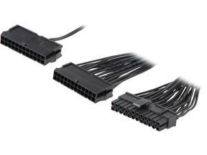 Coboc 24PINEXADD2PSU Dual PSU 24Pin Power Cable Adapter ,24 Pin 20+4 Pin ATX Motherboard Extension Cable w/ Second Power Supply Synchronous Connector Coboc 24PINEXADD2PSU Dual PSU 24Pin Power Cable Adapter ,24 Pin 20+4 Pin ATX Motherboard Extension Cable w/ Second Power Supply Synchronous Connector