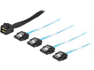 Coboc SFF8643-4SATA-50CM Internal HD mini-SAS SFF-8643 to 4 x SATA Forward Breakout Cable,SFF-8643 for Controller, 4 SATA Connect to Hard Drive - 1.64FT / 0.5M Coboc SFF8643-4SATA-50CM Internal HD mini-SAS SFF-8643 to 4 x SATA Forward Breakout Cable,SFF-8643 for Controller, 4 SATA Connect to Hard Drive - 1.64FT / 0.5M