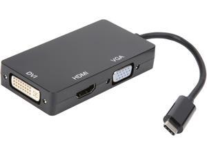 Coboc USBC-VDHD4K 3-In-1 USB-C to HDMI (4K2K@30Hz) / DVI / VGA Adapter,Type-C USB (DP Alt Mode) HDMI DVI VGA Audio Vidoe Converter for The Macbook(Pro)/Chromebook Pixel and Other USB-C Supported Devic Coboc USBC-VDHD4K 3-In-1 USB-C to HDMI (4K2K@30Hz) / DVI / VGA Adapter,Type-C USB (DP Alt Mode) HDMI DVI VGA Audio Vidoe Converter for The Macbook(Pro)/Chromebook Pixel and Other USB-C Supported Devic
