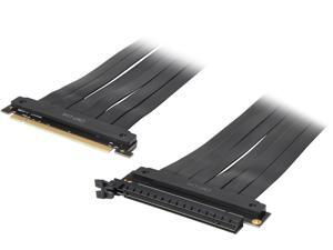 Coboc PCIE3X16EX25CM PCI Express 3.0 High Speed X16 Flexible Cable Extension Port Adapter Riser Card PC Graphics Cards Cable, 180 Degree PCIe 3.0 X16 Male to Female Cable - 9.84" Coboc PCIE3X16EX25CM PCI Express 3.0 High Speed X16 Flexible Cable Extension Port Adapter Riser Card PC Graphics Cards Cable, 180 Degree PCIe 3.0 X16 Male to Female Cable - 9.84"