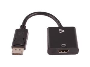 V7 CBLDPHD-1N Displayport to HDMI Adapter Black M/F HD 1080P AV Converter with LED V7 CBLDPHD-1N Displayport to HDMI Adapter Black M/F HD 1080P AV Converter with LED