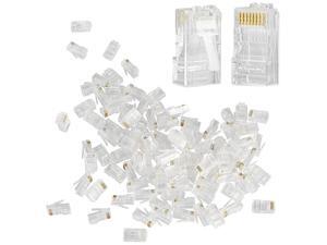 Insten 1961612 200 pcs of RJ45 CAT6 8P8C Modular Plug Ethernet Gold Plated Network Connector Insten 1961612 200 pcs of RJ45 CAT6 8P8C Modular Plug Ethernet Gold Plated Network Connector