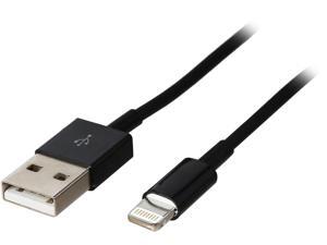 VisionTek 900779 Black Lightning to USB Black .25 Meter Cable VisionTek 900779 Black Lightning to USB Black .25 Meter Cable