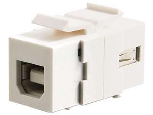 C2G 28751 Snap-In USB A/B Female Keystone Insert, TAA Compliant, White C2G 28751 Snap-In USB A/B Female Keystone Insert, TAA Compliant, White