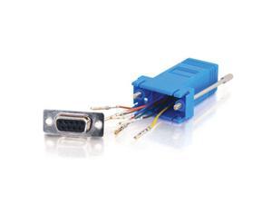 C2G 02942 RJ45 to DB9 Female Modular Adapter, Blue C2G 02942 RJ45 to DB9 Female Modular Adapter, Blue