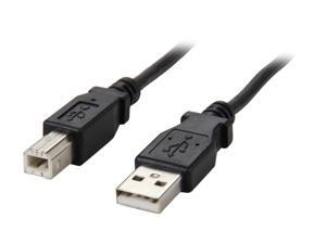 Nippon Labs Black 6 ft. USB cable A/male to B/male 6ft Model USB-6-AB-BK 6 feet Nippon Labs Black 6 ft. USB cable A/male to B/male 6ft Model USB-6-AB-BK 6 feet