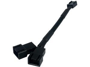 Phanteks PH-CB-Y3P 4.3 in. 3 Pin Y Splitter Fan Cable Female to Male Phanteks PH-CB-Y3P 4.3 in. 3 Pin Y Splitter Fan Cable Female to Male