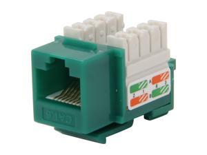 BYTECC RJ45PD-G Cat. 6 Punch Down Keystone Jack - Green BYTECC RJ45PD-G Cat. 6 Punch Down Keystone Jack - Green