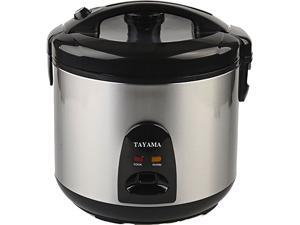 Tayama TRSC-10 Cool-Touch Rice Cooker and Food Steamer, Stainless Steel, 20 Cups Cooked / 10 Cups Uncooked Tayama TRSC-10 Cool-Touch Rice Cooker and Food Steamer, Stainless Steel, 20 Cups Cooked / 10 Cups Uncooked