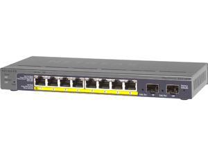 NETGEAR GS110TP 8-port Gigabit PoE Smart Managed Switch with 2 Gigabit Fiber SFP NETGEAR GS110TP 8-port Gigabit PoE Smart Managed Switch with 2 Gigabit Fiber SFP