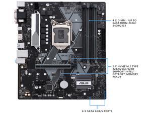 ASUS PRIME B365M-A LGA-1151 Support 9th/8th Gen Intel Processor with Aura Sync RGB Header, DDR4 2666 MHz, M.2 Support, HDMI, SATA 6Gbps mATX Motherboard ASUS PRIME B365M-A LGA-1151 Support 9th/8th Gen Intel Processor with Aura Sync RGB Header, DDR4 2666 MHz, M.2 Support, HDMI, SATA 6Gbps mATX Motherboard