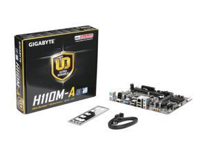 GIGABYTE GA-H110M-A (rev. 1.0) LGA 1151 Intel H110 HDMI SATA 6Gb/s USB 3.0 Micro ATX Intel Motherboard GIGABYTE GA-H110M-A (rev. 1.0) LGA 1151 Intel H110 HDMI SATA 6Gb/s USB 3.0 Micro ATX Intel Motherboard