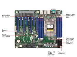 AsRock Rack EPYCD8-2T ATX Server Motherboard AMD EPYC 7002/7001 (Naples/Rome) Series SP3 LGA4094 Dual 10 GLAN AsRock Rack EPYCD8-2T ATX Server Motherboard AMD EPYC 7002/7001 (Naples/Rome) Series SP3 LGA4094 Dual 10 GLAN