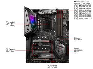 MSI MEG Z390 ACE LGA 1151 (300 Series) Intel Z390 SATA 6Gb/s USB 3.1 ATX Intel Motherboard MSI MEG Z390 ACE LGA 1151 (300 Series) Intel Z390 SATA 6Gb/s USB 3.1 ATX Intel Motherboard