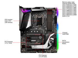MSI MPG Z390 GAMING PRO CARBON AC LGA 1151 (300 Series) Intel Z390 HDMI SATA 6Gb/s USB 3.1 ATX Intel Motherboard MSI MPG Z390 GAMING PRO CARBON AC LGA 1151 (300 Series) Intel Z390 HDMI SATA 6Gb/s USB 3.1 ATX Intel Motherboard
