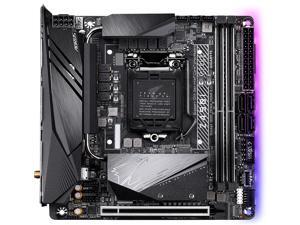 GIGABYTE Z490I AORUS ULTRA LGA 1200 Intel Z490 Mini-ITX Motherboard with Dual M.2, SATA 6Gb/s, USB 3.2 Gen 2, WIFI 6, 2.5 GbE LAN GIGABYTE Z490I AORUS ULTRA LGA 1200 Intel Z490 Mini-ITX Motherboard with Dual M.2, SATA 6Gb/s, USB 3.2 Gen 2, WIFI 6, 2.5 GbE LAN