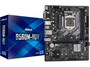 ASRock B560M-HDV LGA 1200 Intel B560 SATA 6Gb/s Micro ATX Intel Motherboard ASRock B560M-HDV LGA 1200 Intel B560 SATA 6Gb/s Micro ATX Intel Motherboard