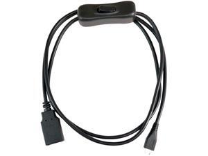 Micro Connectors RAS-PWR01 USB 2.0 A (Female) to Micro USB 1.2M Extension Cable with Power On/Off Switch for Raspberry Pi Micro Connectors RAS-PWR01 USB 2.0 A (Female) to Micro USB 1.2M Extension Cable with Power On/Off Switch for Raspberry Pi