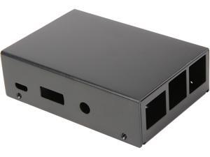 Micro Connectors RAS-03BKPWR-PI Aluminum Raspberry Pi 3 Case for Model B/B+ with UL Approved On/Off Switch 5V/2.5A Power Adapter Micro Connectors RAS-03BKPWR-PI Aluminum Raspberry Pi 3 Case for Model B/B+ with UL Approved On/Off Switch 5V/2.5A Power Adapter