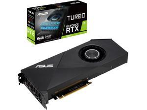 ASUS Turbo GeForce RTX 2060 DirectX 12 TURBO-RTX2060-6G 6GB 192-Bit GDDR6 PCI Express 3.0 HDCP Ready Video Card ASUS Turbo GeForce RTX 2060 DirectX 12 TURBO-RTX2060-6G 6GB 192-Bit GDDR6 PCI Express 3.0 HDCP Ready Video Card
