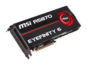 MSI Radeon HD 5870 DirectX 11 R5870 Eyefinity 6 2GB 256-Bit GDDR5 PCI Express 2.1 x16 HDCP Ready CrossFireX Support Video Card MSI Radeon HD 5870 DirectX 11 R5870 Eyefinity 6 2GB 256-Bit GDDR5 PCI Express 2.1 x16 HDCP Ready CrossFireX Support Video Card
