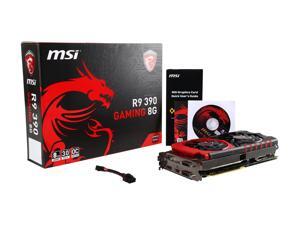 MSI Radeon R9 390 DirectX 12 R9 390 GAMING 8G 8GB 512-Bit GDDR5 PCI Express 3.0 HDCP Ready CrossFireX Support Video Card MSI Radeon R9 390 DirectX 12 R9 390 GAMING 8G 8GB 512-Bit GDDR5 PCI Express 3.0 HDCP Ready CrossFireX Support Video Card