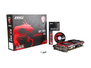 MSI Radeon R9 380 DirectX 12 R9 380 GAMING 2G 2GB 256-Bit GDDR5 PCI Express 3.0 HDCP Ready CrossFireX Support ATX Video Card MSI Radeon R9 380 DirectX 12 R9 380 GAMING 2G 2GB 256-Bit GDDR5 PCI Express 3.0 HDCP Ready CrossFireX Support ATX Video Card