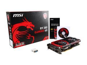 MSI Radeon R9 380 DirectX 12 R9 380 GAMING 4G 4GB 256-Bit GDDR5 PCI Express 3.0 x16 HDCP Ready CrossFireX Support ATX Video Card MSI Radeon R9 380 DirectX 12 R9 380 GAMING 4G 4GB 256-Bit GDDR5 PCI Express 3.0 x16 HDCP Ready CrossFireX Support ATX Video Card