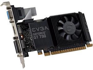 EVGA GeForce GT 730 DirectX 12 01G-P3-3730-KR 1GB 64-Bit GDDR5 PCI Express 2.0 HDCP Ready Low Profile Ready Video Card EVGA GeForce GT 730 DirectX 12 01G-P3-3730-KR 1GB 64-Bit GDDR5 PCI Express 2.0 HDCP Ready Low Profile Ready Video Card