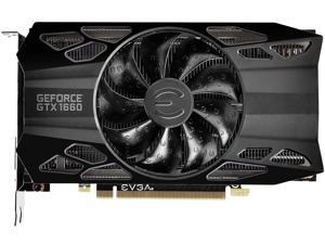 EVGA GeForce GTX 1660 BLACK GAMING Video Card, 06G-P4-1160-KR, 6GB GDDR5, Single Fan EVGA GeForce GTX 1660 BLACK GAMING Video Card, 06G-P4-1160-KR, 6GB GDDR5, Single Fan