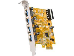 SUNIX 4-Port USB 3.0 PCI-E Card (w/ 4-Pin Molex Power) Model USB4300N SUNIX 4-Port USB 3.0 PCI-E Card (w/ 4-Pin Molex Power) Model USB4300N