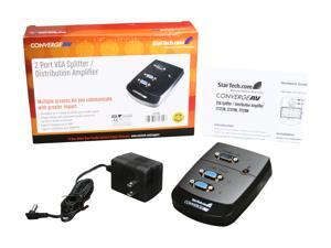 StarTech 2 Port Wall Mount VGA Video Splitter StarTech 2 Port Wall Mount VGA Video Splitter
