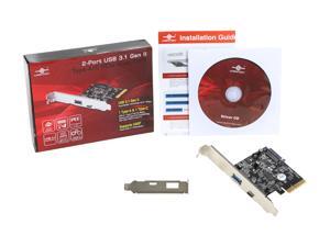 VANTEC 2-Port USB 3.1 Gen II Type A/C PCIe Host Card Model UGT-PC371AC VANTEC 2-Port USB 3.1 Gen II Type A/C PCIe Host Card Model UGT-PC371AC