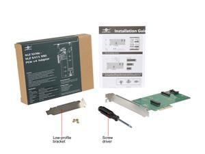VANTEC UGT-M2PC200 M.2 NVMe + M.2 SATA SSD PCIe X4 Adapter VANTEC UGT-M2PC200 M.2 NVMe + M.2 SATA SSD PCIe X4 Adapter