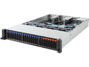 GIGABYTE R281-Z91 2U Rackmount Server Barebone Dual processors, 14nm, Socket SP3 DDR4 2666 (1DPC) / 2400 / 2133* MHz
- Note:
Memory speed run at 2133 MHz when 1R/2R memory modules are fully populated GIGABYTE R281-Z91 2U Rackmount Server Barebone Dual processors, 14nm, Socket SP3 DDR4 2666 (1DPC) / 2400 / 2133* MHz
- Note:
Memory speed run at 2133 MHz when 1R/2R memory modules are fully populated