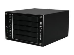 AMS VENUS T5 mini DS-2250J RAID 0, 1, 3, 5, 10, JBOD eSATA 5-Bay SATA RAID Storage Enclosure AMS VENUS T5 mini DS-2250J RAID 0, 1, 3, 5, 10, JBOD eSATA 5-Bay SATA RAID Storage Enclosure