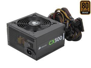CORSAIR CX Series CX500 500W 80 PLUS BRONZE Active PFC ATX12V & EPS12V Power Supply CORSAIR CX Series CX500 500W 80 PLUS BRONZE Active PFC ATX12V & EPS12V Power Supply