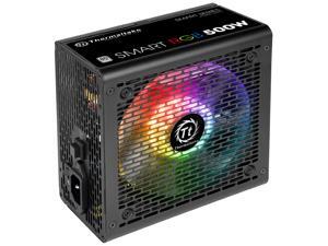 Thermaltake Smart RGB Series 500W SLI/CrossFire Ready Continuous Power ATX 12V V2.3 80 PLUS Certified 5 Year Warranty Active PFC Power Supply Haswell Ready PS-SPR-0500NHFAWU-1 Thermaltake Smart RGB Series 500W SLI/CrossFire Ready Continuous Power ATX 12V V2.3 80 PLUS Certified 5 Year Warranty Active PFC Power Supply Haswell Ready PS-SPR-0500NHFAWU-1