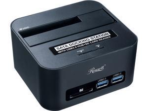 Rosewill RX303-PU3-35B - 2.5" & 3.5" SATA Hard Drive Docking Station - USB 3.0 Connection to Computer, SD Memory Card Reader and 2 x USB 3.0 Ports Rosewill RX303-PU3-35B - 2.5" & 3.5" SATA Hard Drive Docking Station - USB 3.0 Connection to Computer, SD Memory Card Reader and 2 x USB 3.0 Ports