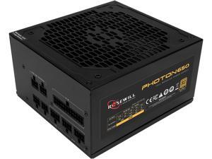 Rosewill PHOTON Series 650W Full Modular Gaming Power Supply, 80 PLUS Gold Certified, Single +12V Rail, Intel 4th Gen CPU Ready, SLI & Crossfire Ready - Photon-650 Rosewill PHOTON Series 650W Full Modular Gaming Power Supply, 80 PLUS Gold Certified, Single +12V Rail, Intel 4th Gen CPU Ready, SLI & Crossfire Ready - Photon-650